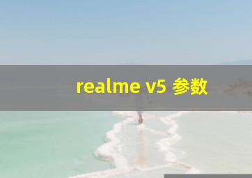 realme v5 参数